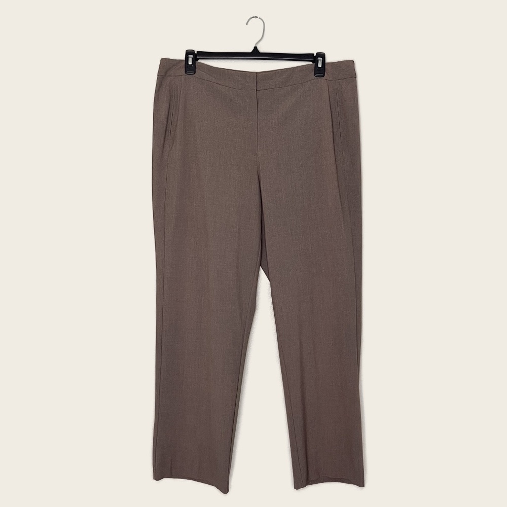 dressbarn Chocolate Brown Classic Dress Trousers